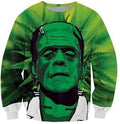 Green Frankenstein Marijuana Sweatshirt