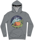 Silent Night Trendy All-Over Print Solid Regent Grey Hoodie