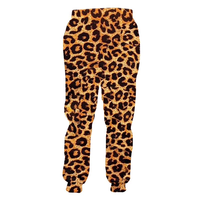 leopard skin trousers