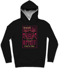 Katana Spirit Trendy All-Over Print Solid Black Hoodie
