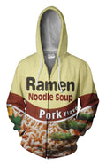 Top Ramen Pork Zip Up Hoodie