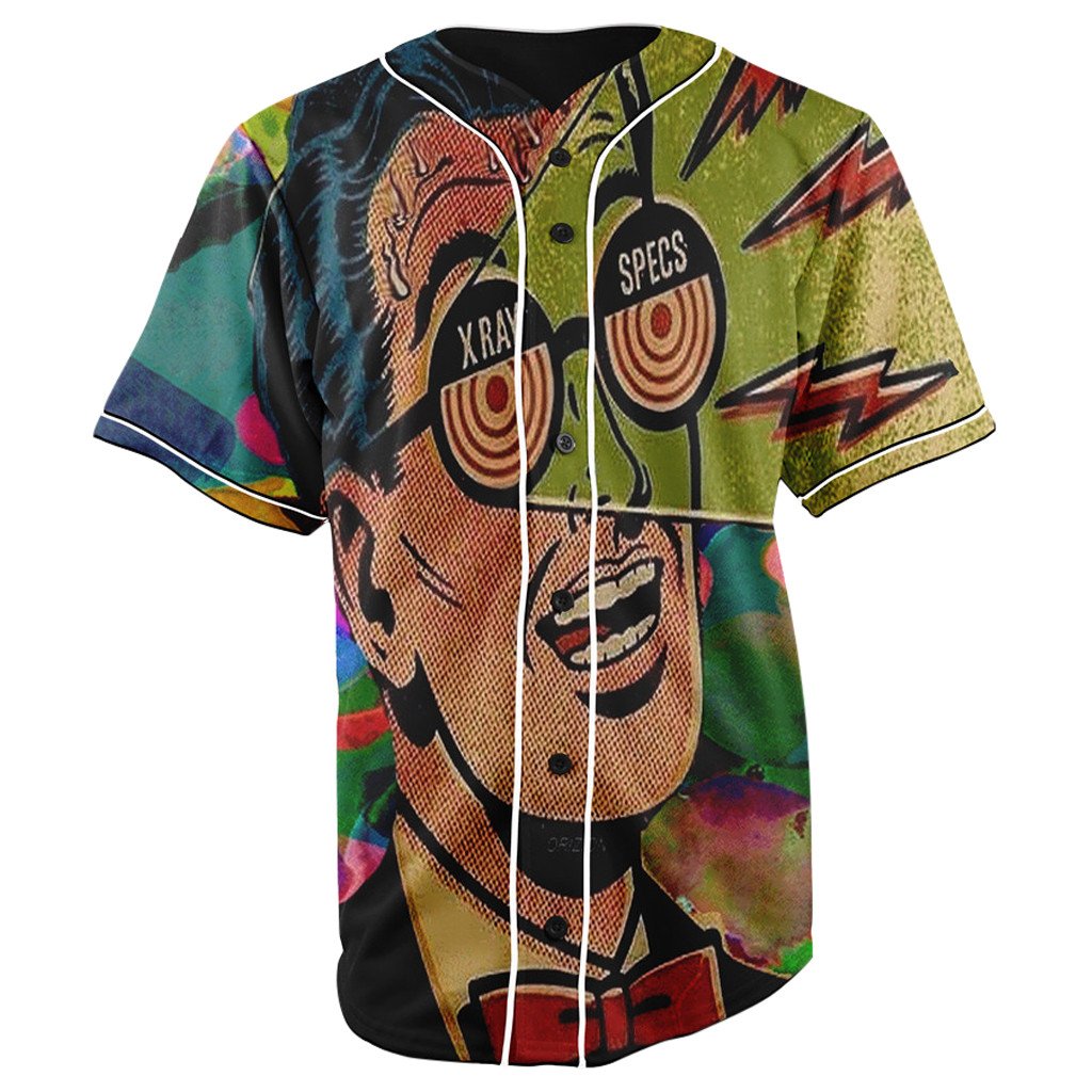 X Ray Specs Button Up Baseball Jersey