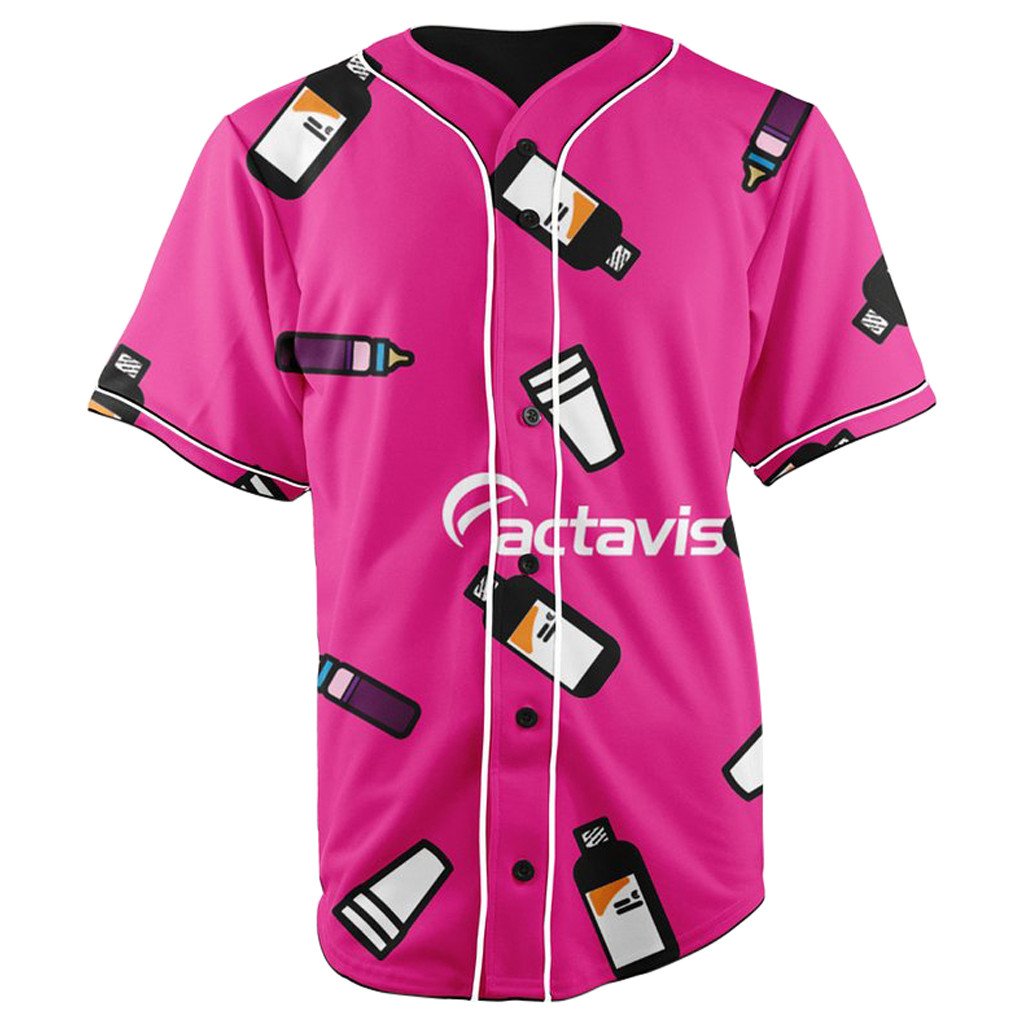 Actavis Button Up Baseball Jersey