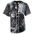 Batman Vibes Button Up Baseball Jersey