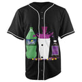 Dirty Sprite Black Button Up Baseball Jersey