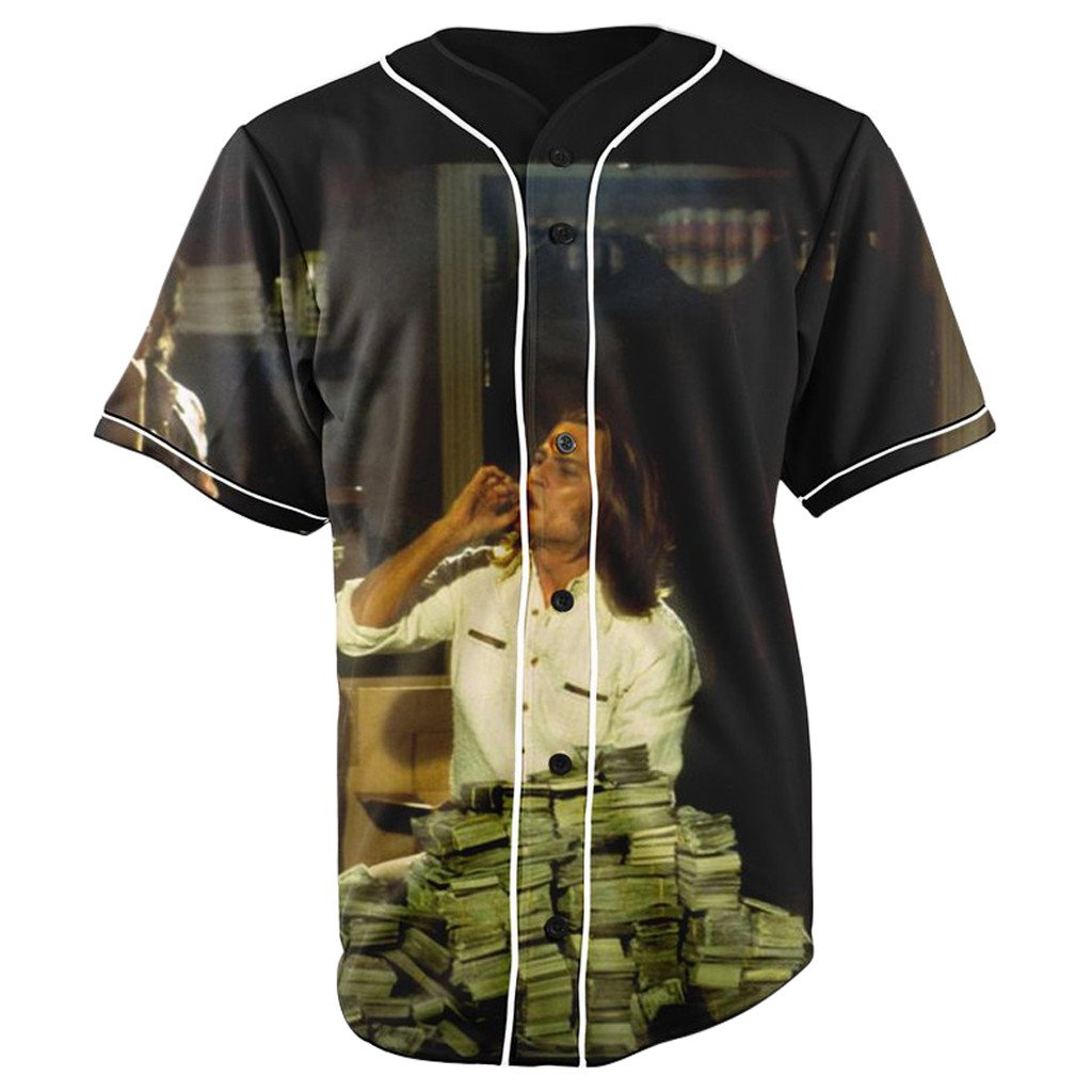 Blow Button Up Baseball Jersey