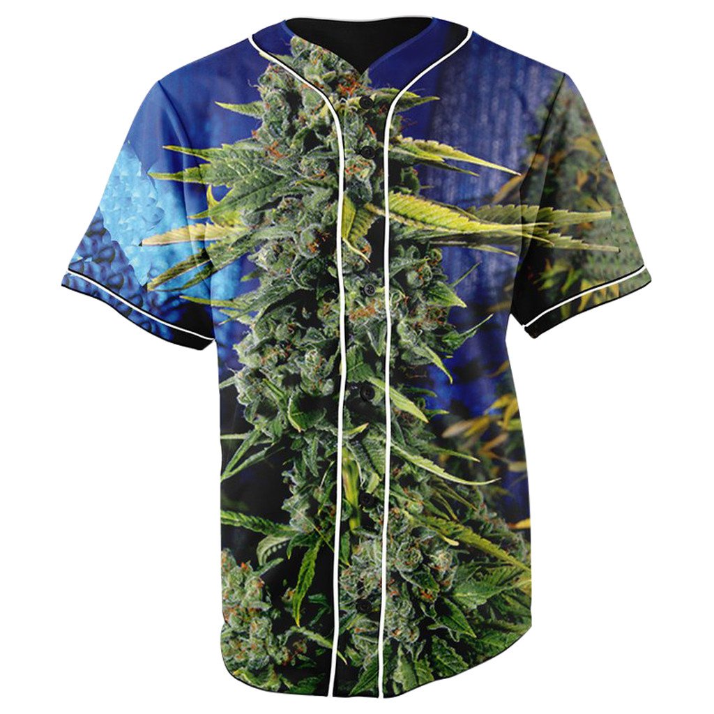 Blue Dream Button Up Baseball Jersey