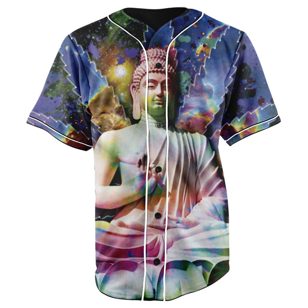 Buddha OG God Button Up Baseball Jersey