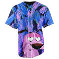 Courage The Cowardly Dog Button Up Baseball Jersey