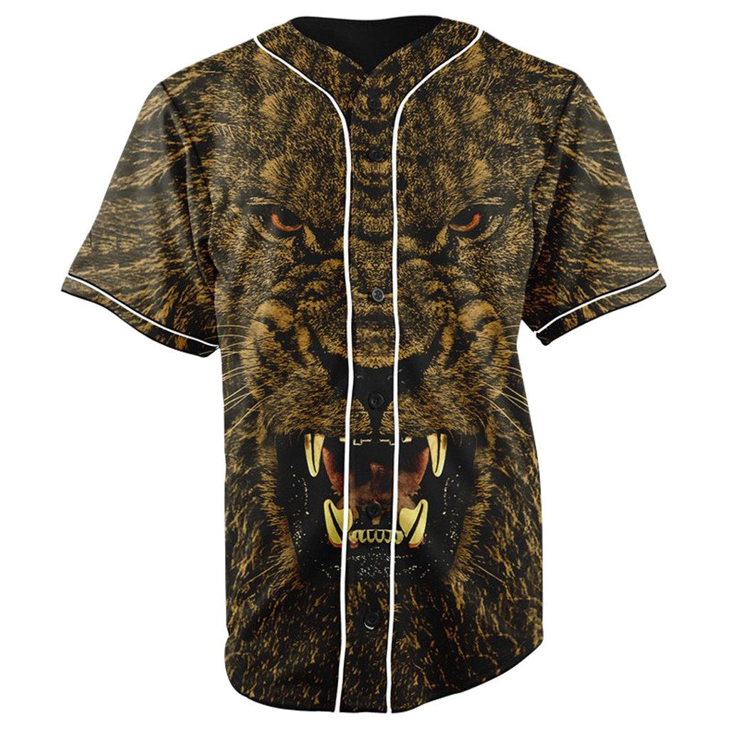 Lion Vibes V2 Button Up Baseball Jersey