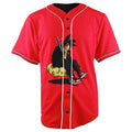 Fresh Goku Dragon Ball Z Red Button Up Baseball Jersey