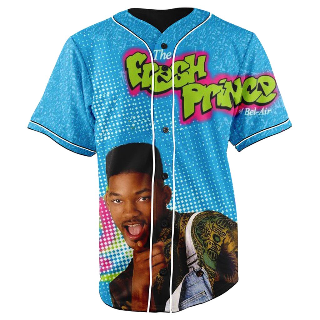 The Fresh Prince of Bel-Air Button Up Baseball Jersey