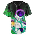 Frieza Dragon Ball Z Black Button Up Baseball Jersey