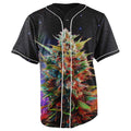 Galaxy Kush Black Button Up Baseball Jersey