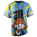 Gerald Sky Blue Button Up Baseball Jersey