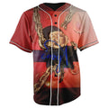 Gold Chains and Roses Button Up Baseball Jersey