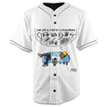 Hood Dreaming White Button Up Baseball Jersey