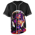 Iron Mike Tyson Black Button Up Baseball Jersey