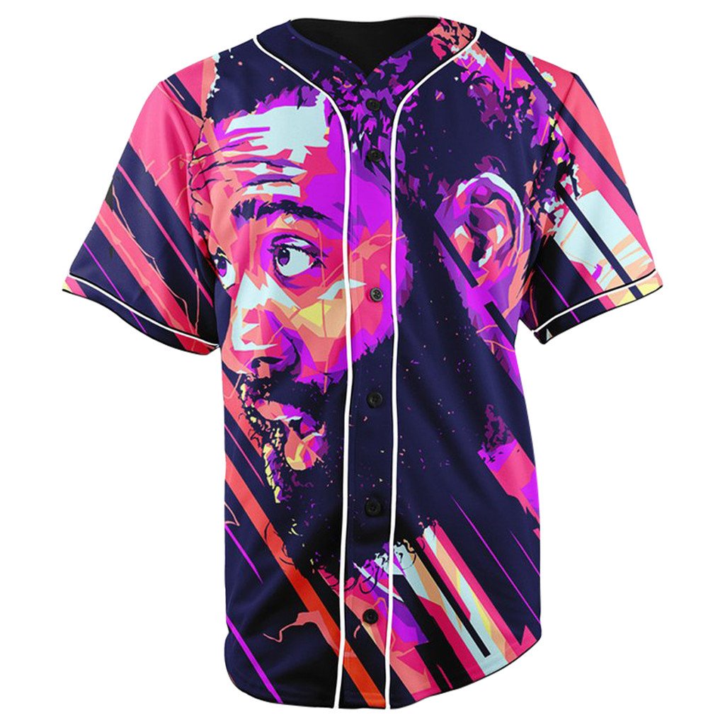 James Harden Button Up Baseball Jersey