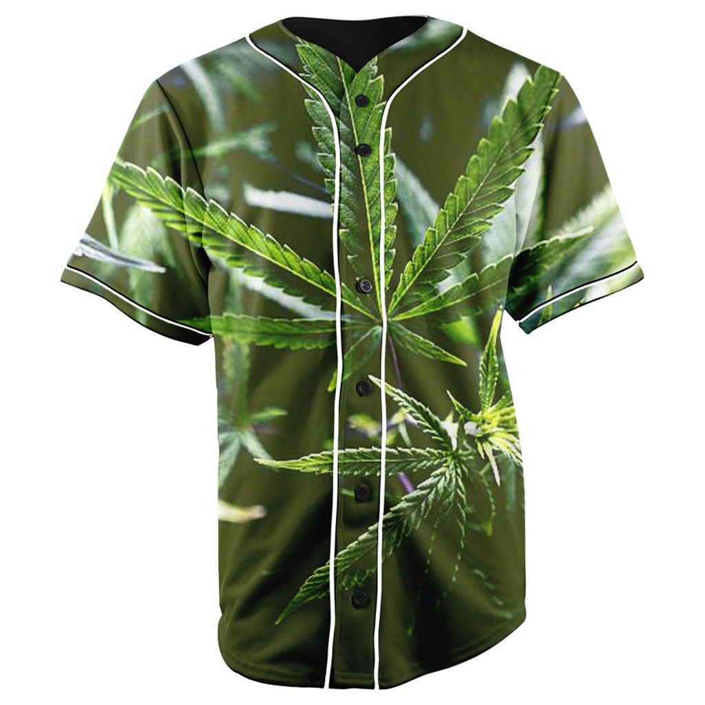 Weeds V2 Button Up Baseball Jersey