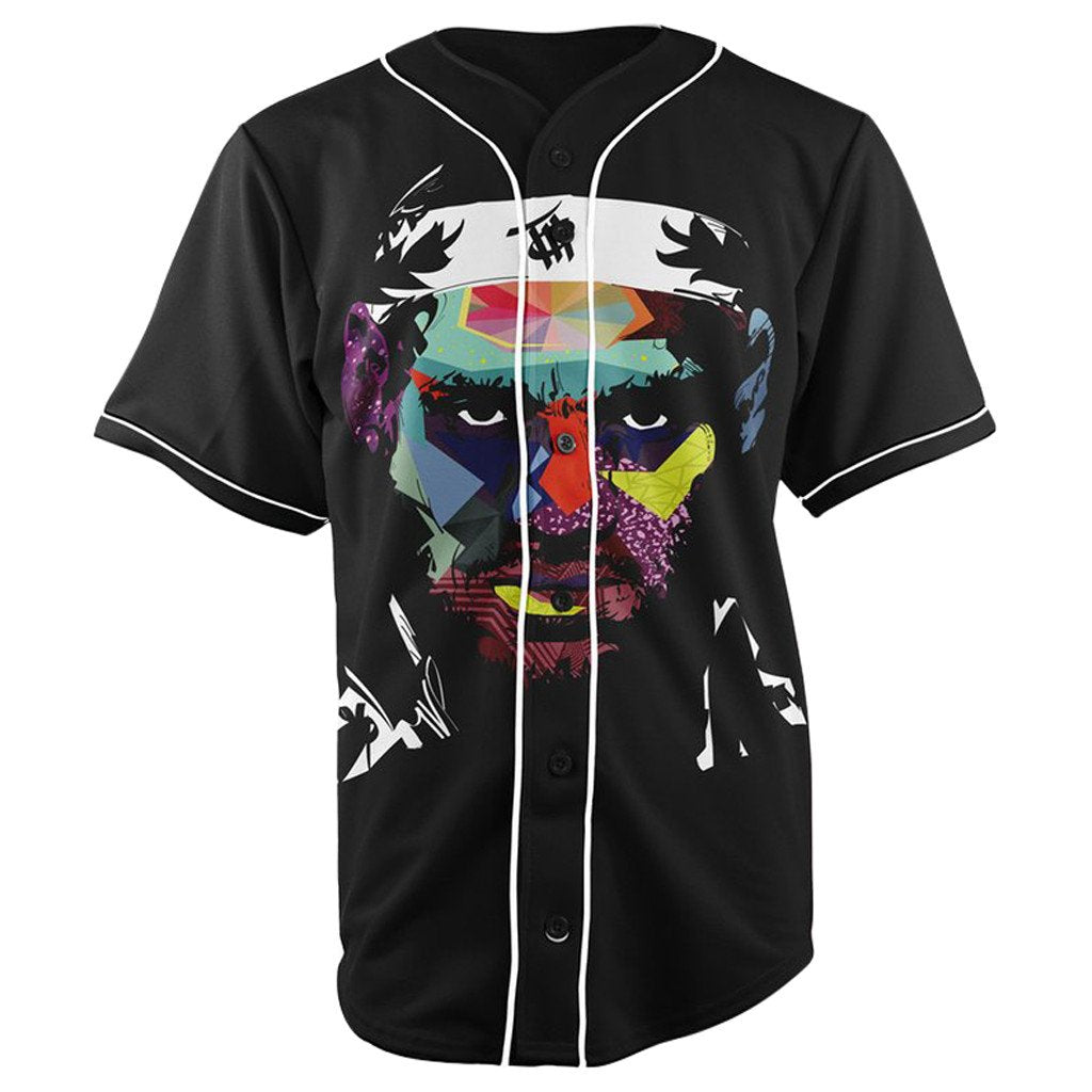 Lebron James Black Button Up Baseball Jersey