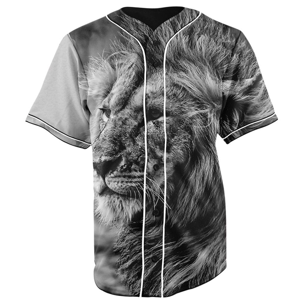 Lion Vibes V3 Button Up Baseball Jersey