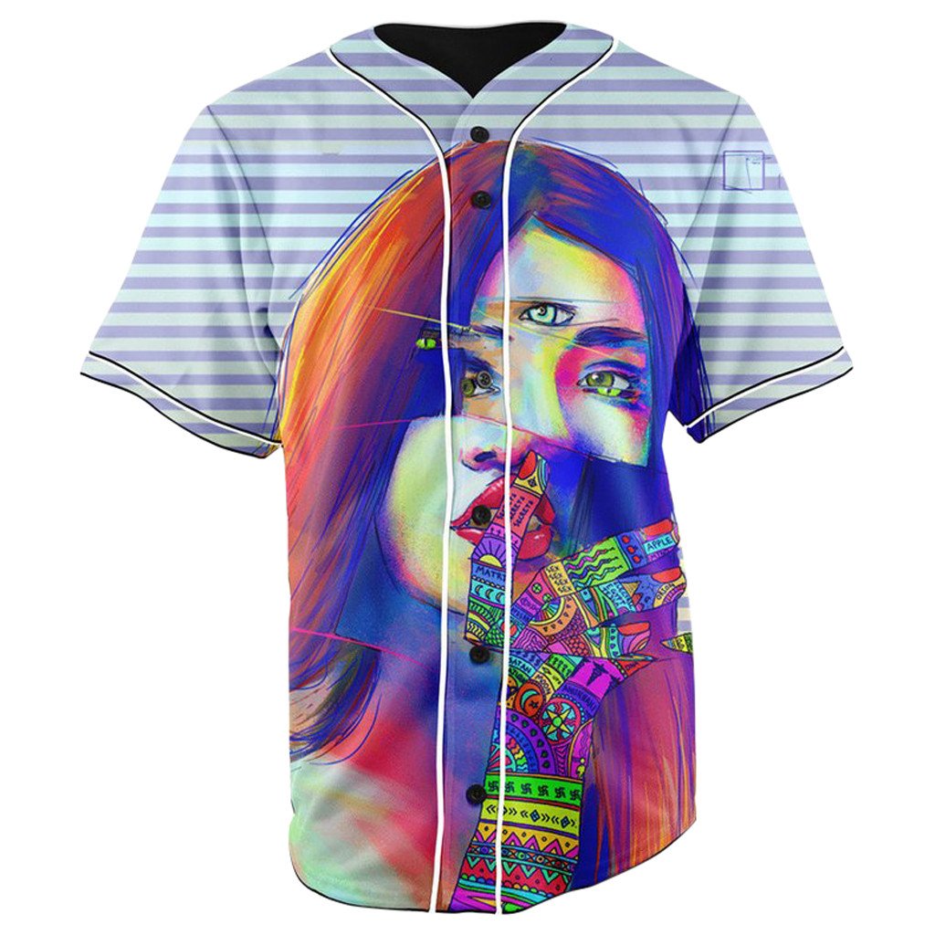 Lonely Vibes Button Up Baseball Jersey