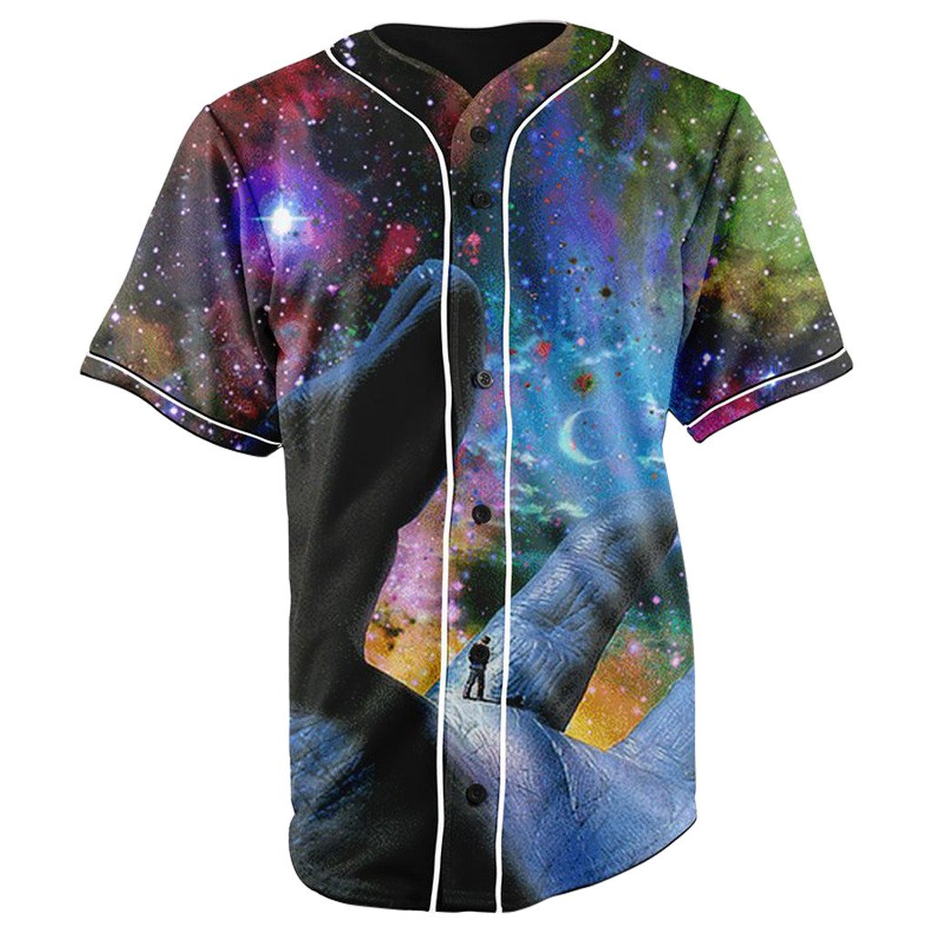 Lonely World Button Up Baseball Jersey