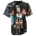 One Direction Black Button Up Baseball Jersey