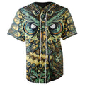 Owl Of The Night Button Up Baseball Jersey