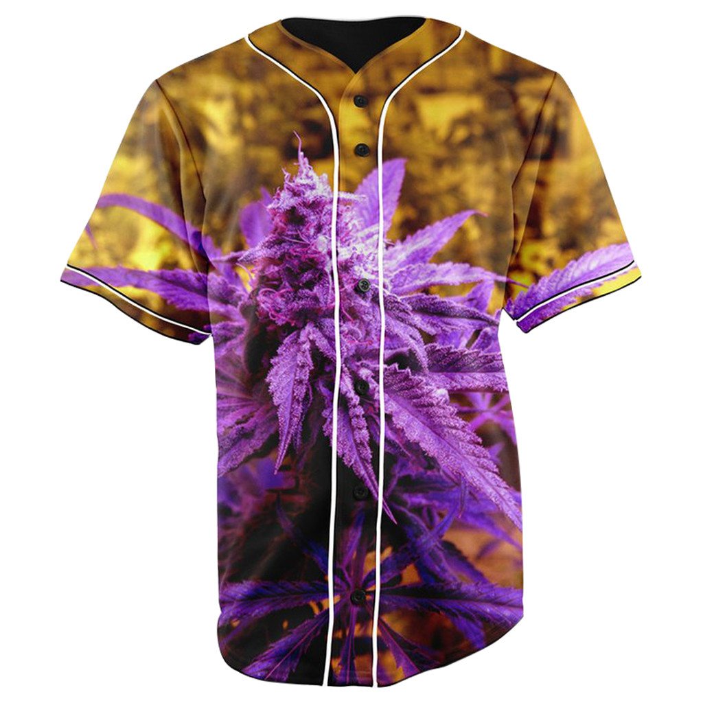 Pink Kush V2 Button Up Baseball Jersey