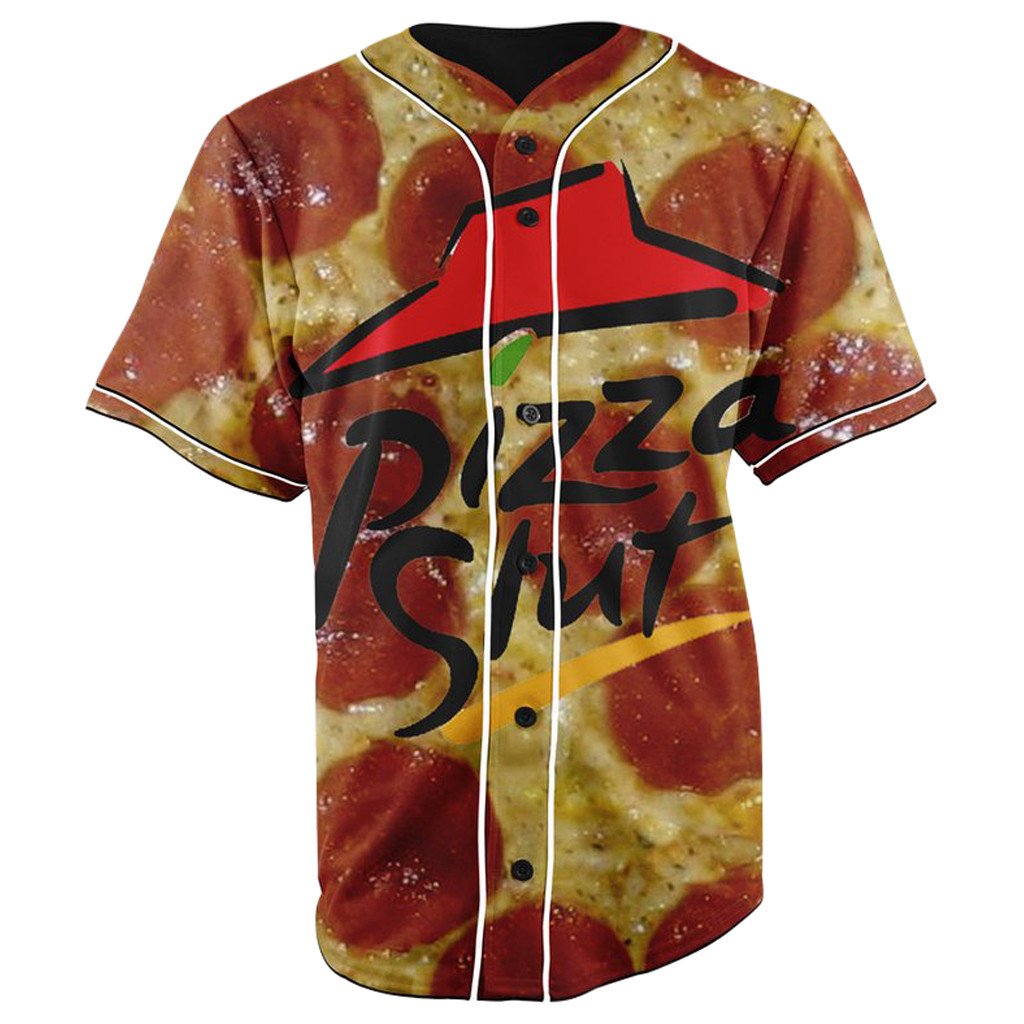 Pizza Slut Button Up Baseball Jersey