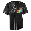 Prism Black Button Up Baseball Jersey