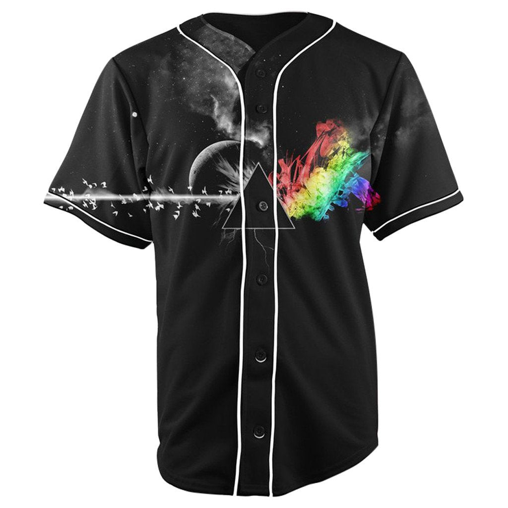 Prism Black Button Up Baseball Jersey