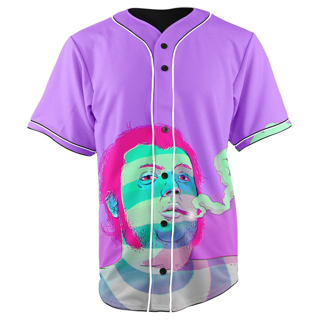Purple Dreams Button Up Baseball Jersey