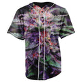 Purple Gas Button Up Baseball Jersey