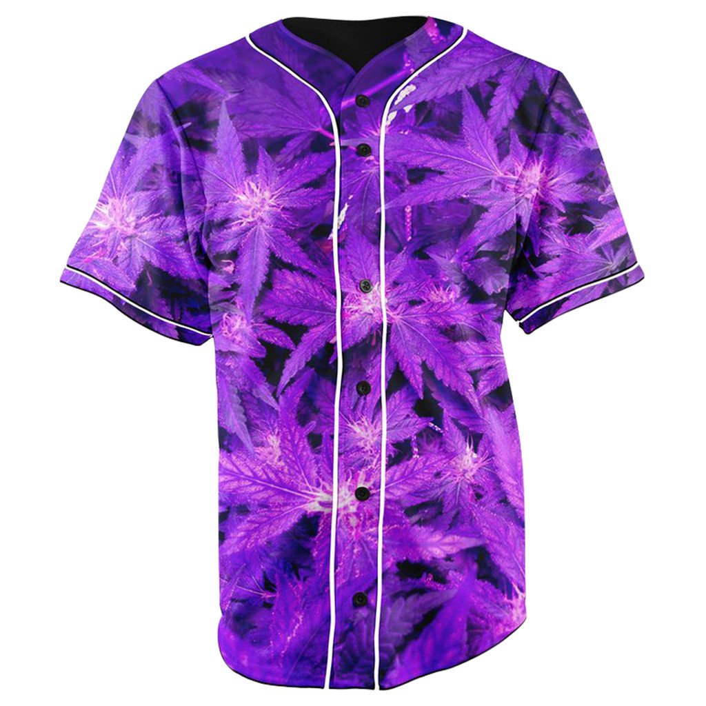 Purple Haze Button Up Baseball Jersey