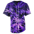 Purple Yields Button Up Baseball Jersey