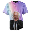 Rainbow Bernie Sanders Button Up Baseball Jersey