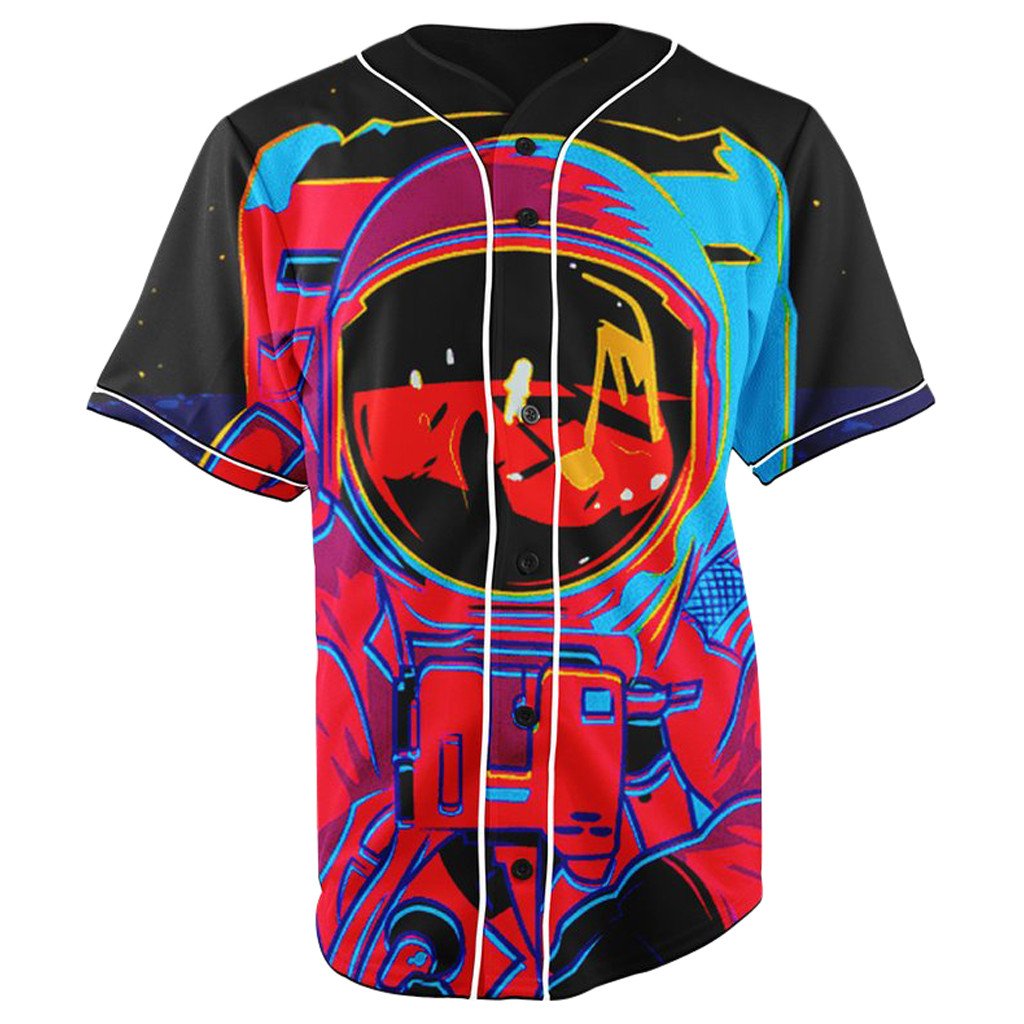 Space Swag Astronaut V2 Button Up Baseball Jersey