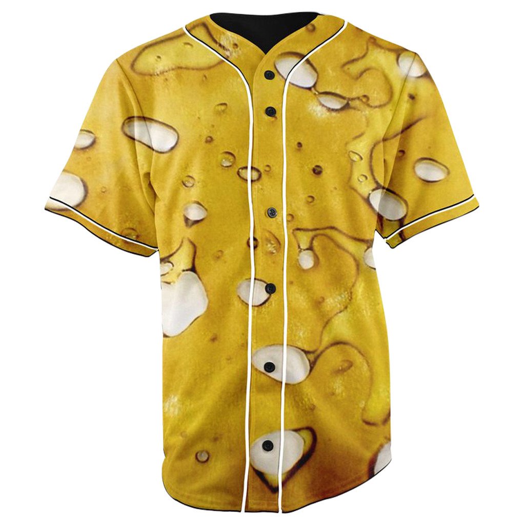 Shatter Dabs Button Up Baseball Jersey