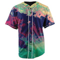 Splatter Paint Button Up Baseball Jersey