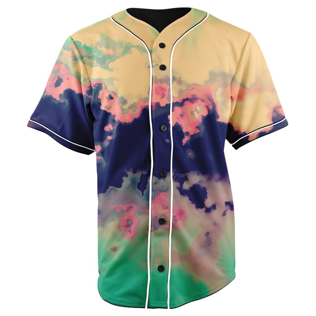 Splatter Paint V2 Button Up Baseball Jersey