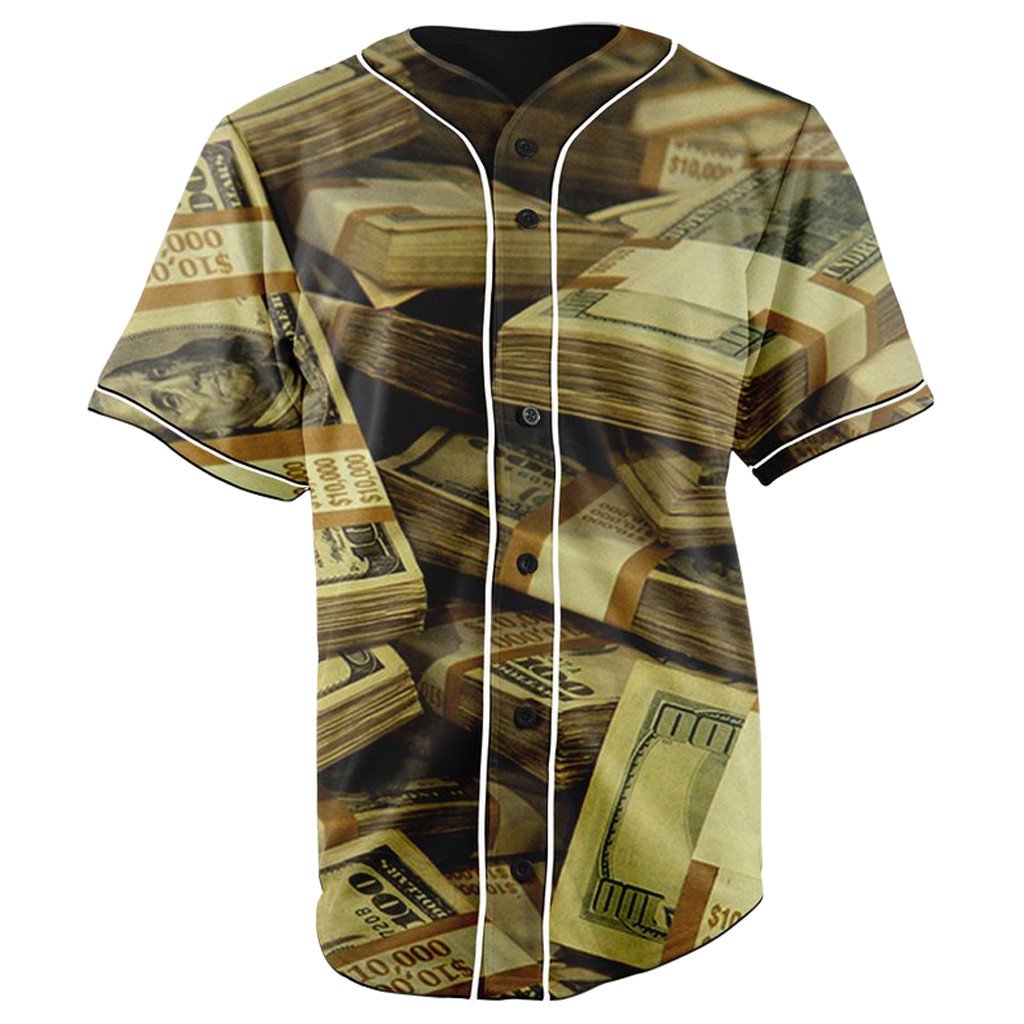 Old Hundreds Button Up Baseball Jersey