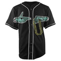 Stay Trill Black Button Up Baseball Jersey
