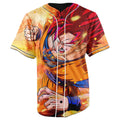 Super Saiyan God Goku Dragon Ball Z Button Up Baseball Jersey