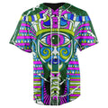 Trippy Pharaoh Button Up Baseball Jersey