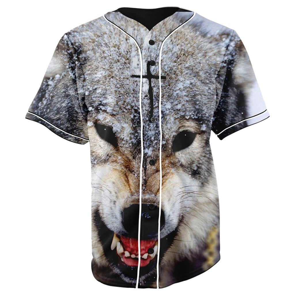 Golf Wang Wolf Button Up Baseball Jersey