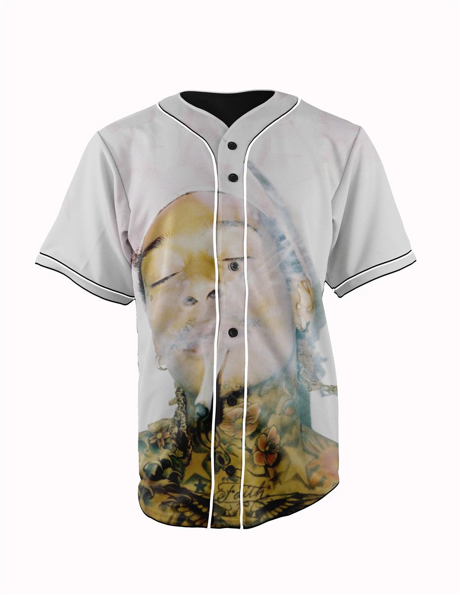 Wiz Khalifa Joints Button Up Baseball Jersey