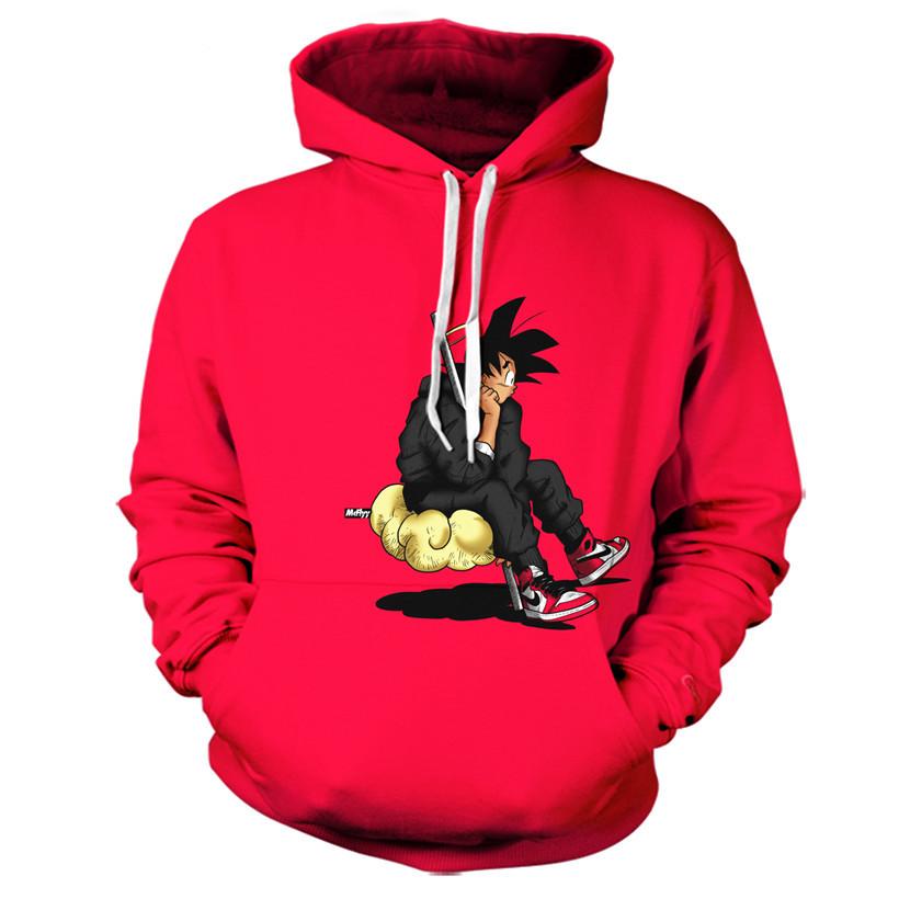 Fresh Goku On Flying Nimbus Hoodie